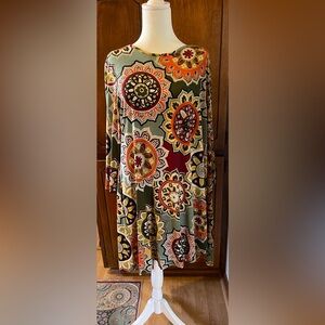 Discount Diva Bohemian Floral Long Sleeve Dress